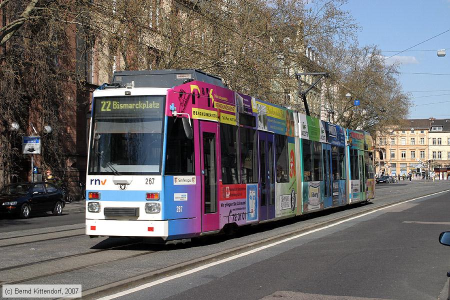 Straßenbahn Heidelberg - 267
/ Bild: hsb267_bk0704080058.jpg Straßenbahn Heidelberg - 267
/ Bild: hsb267_bk0704080058.jpg