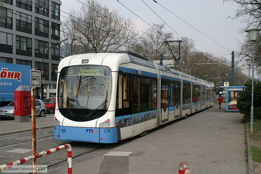 Stra&szlig;enbahn Heidelberg - 274
/ Bild: hsb274_bk0703140111.jpg