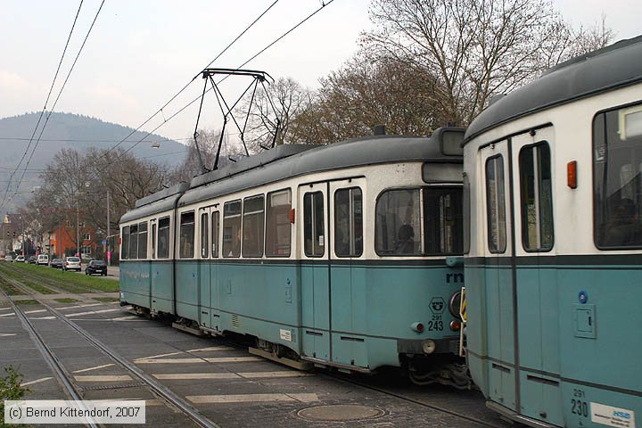 Straßenbahn Heidelberg - 291 (243)
/ Bild: hsb291243_bk0703140138.jpg