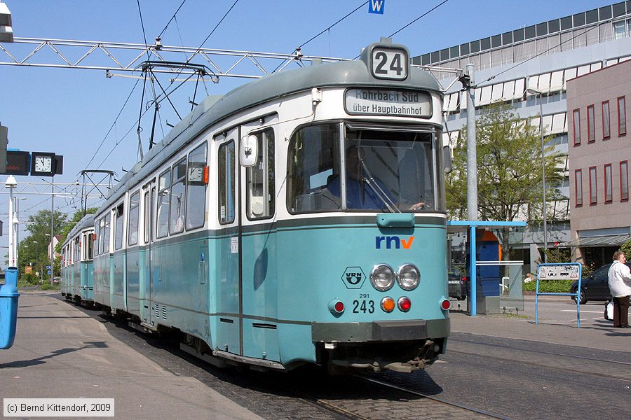 Straßenbahn Heidelberg - 291 (243)
/ Bild: hsb291243_bk0904250030.jpg