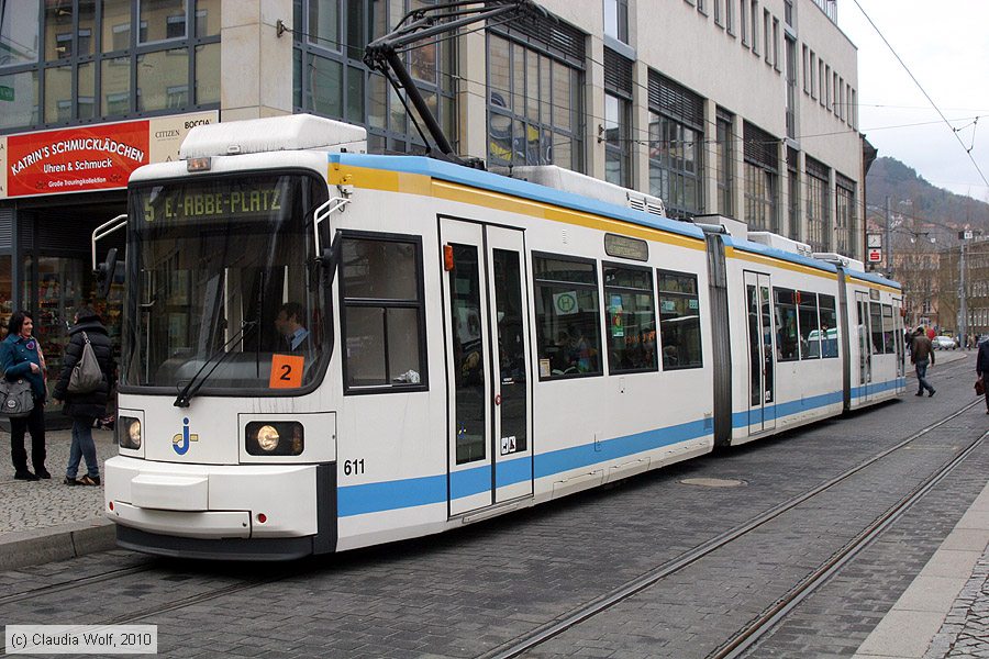 Straßenbahn Jena - 611
/ Bild: jena611_cw1004150020.jpg