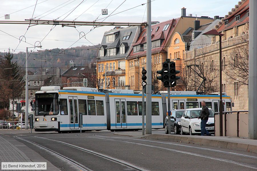 Straßenbahn Jena - 614
/ Bild: jena614_bk1511120038.jpg