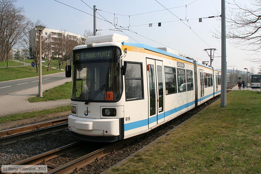 Straßenbahn Jena - 615
/ Bild: jena615_bk1004130093.jpg