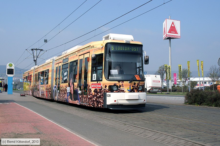 Straßenbahn Jena - 628
/ Bild: jena628_bk1004130069.jpg Straßenbahn Jena - 628
/ Bild: jena628_bk1004130069.jpg