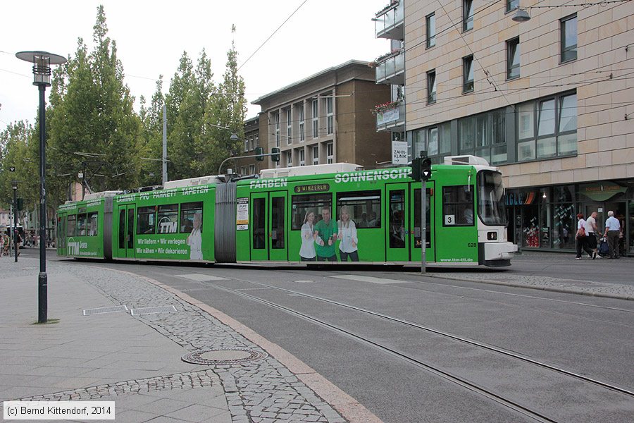 Straßenbahn Jena - 628
/ Bild: jena628_bk1407290074.jpg
