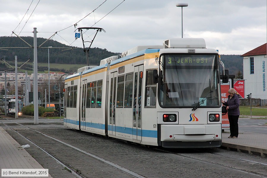 Straßenbahn Jena - 631
/ Bild: jena631_bk1511120166.jpg