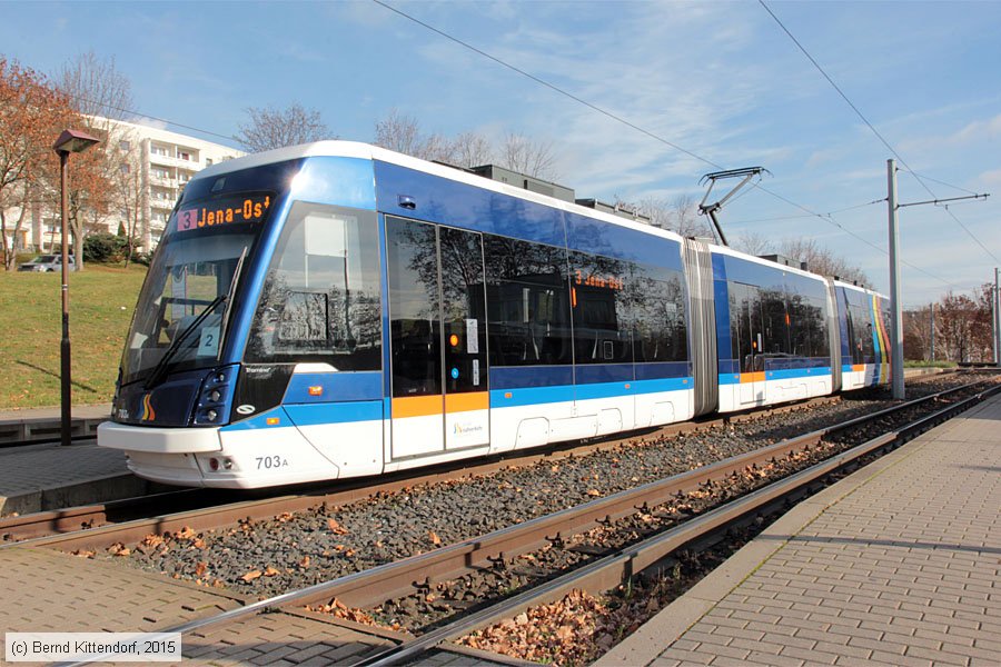 Straßenbahn Jena - 703
/ Bild: jena703_bk1511120061.jpg