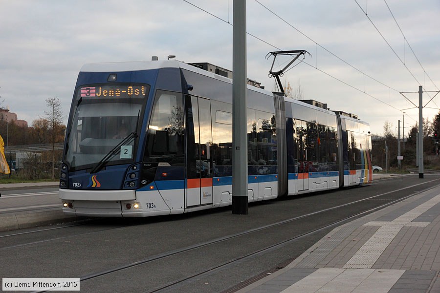 Straßenbahn Jena - 703
/ Bild: jena703_bk1511120179.jpg