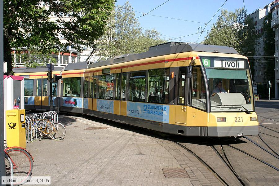 Straßenbahn Karlsruhe - 221
/ Bild: karlsruhe221_e0017982.jpg Straßenbahn Karlsruhe - 221
/ Bild: karlsruhe221_e0017982.jpg