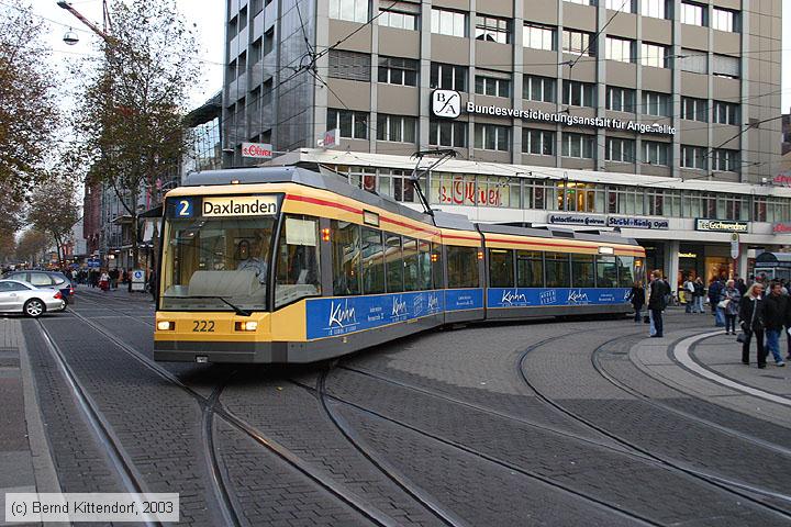 Straßenbahn Karlsruhe - 222
/ Bild: karlsruhe222_e0000708.jpg Straßenbahn Karlsruhe - 222
/ Bild: karlsruhe222_e0000708.jpg