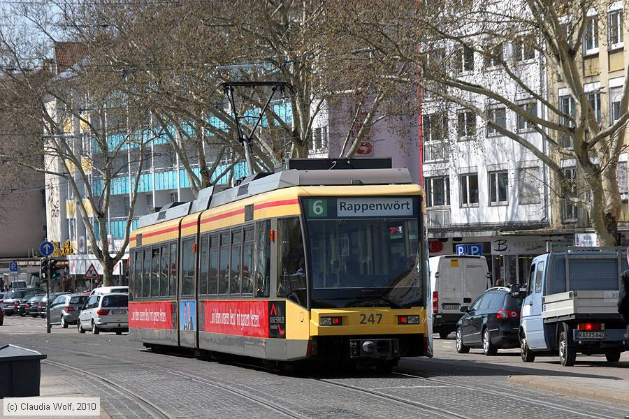 Straßenbahn Karlsruhe - 247
/ Bild: karlsruhe247_cw1004090138.jpg Straßenbahn Karlsruhe - 247
/ Bild: karlsruhe247_cw1004090138.jpg