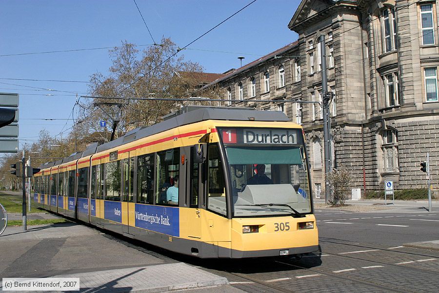 Straßenbahn Karlsruhe - 305
/ Bild: karlsruhe305_bk0704090110.jpg Straßenbahn Karlsruhe - 305
/ Bild: karlsruhe305_bk0704090110.jpg