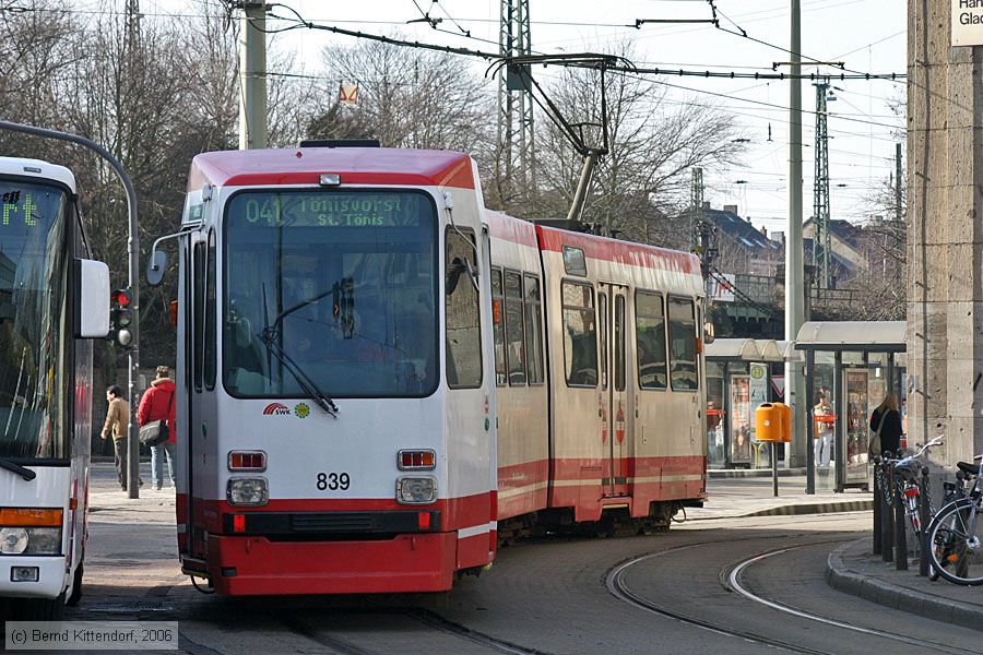 Straßenbahn Krefeld - 839
/ Bild: krefeld839_bk0603140021.jpg Straßenbahn Krefeld - 839
/ Bild: krefeld839_bk0603140021.jpg