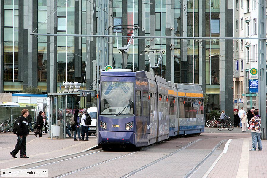 Straßenbahn Leipzig - 1314
/ Bild: leipzig1314_bk1110060123.jpg