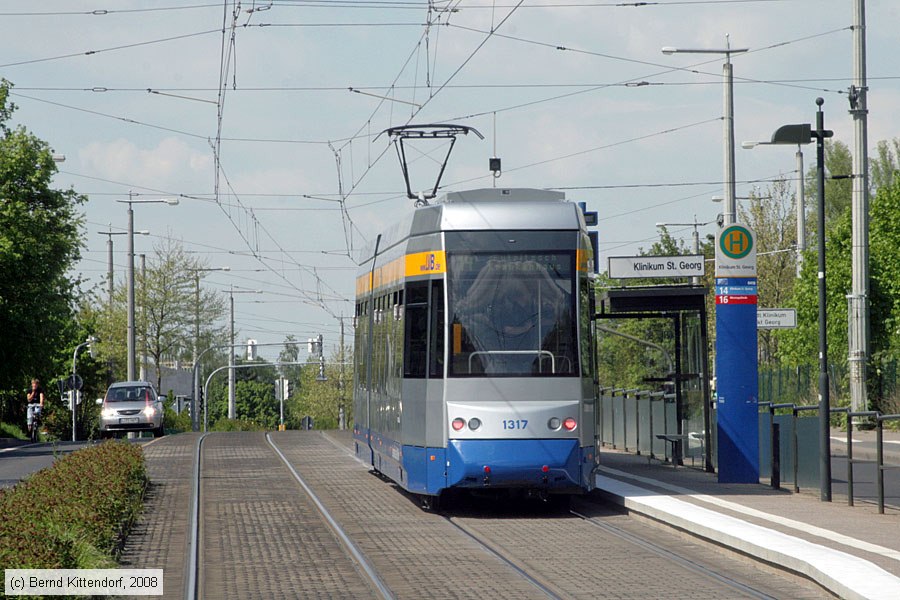 Stra&szlig;enbahn Leipzig - 1317
/ Bild: leipzig1317_bk0805070037.jpg