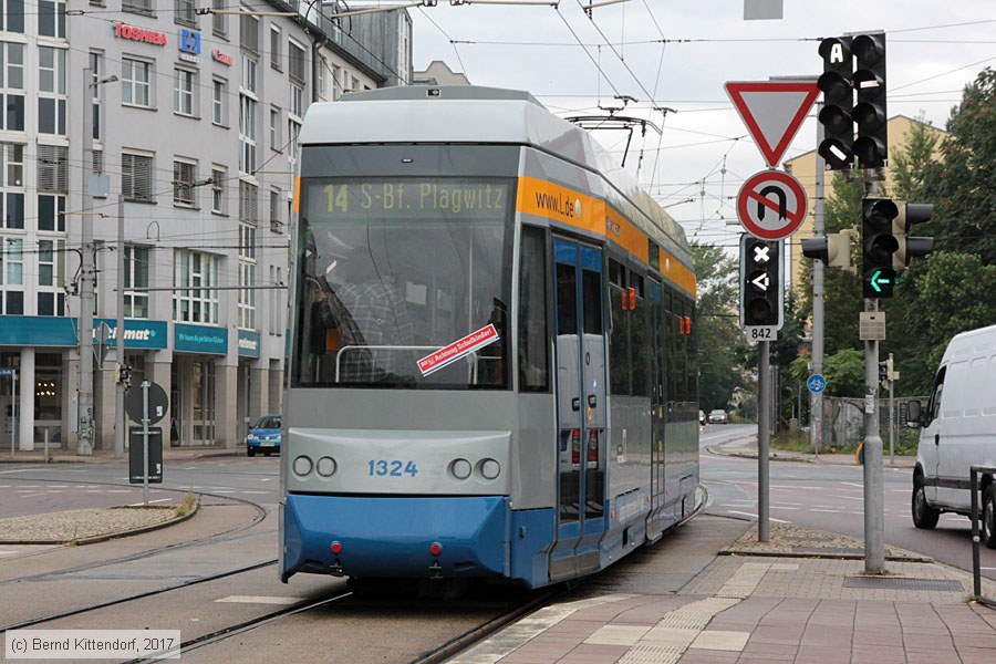 Stra&szlig;enbahn Leipzig - 1324
/ Bild: leipzig1324_bk1708100008.jpg