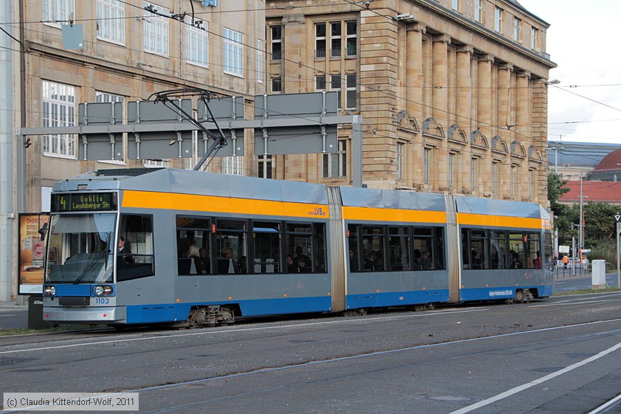Straßenbahn Leipzig - 1103
/ Bild: leipzig1103_cw1110070018.jpg Straßenbahn Leipzig - 1103
/ Bild: leipzig1103_cw1110070018.jpg