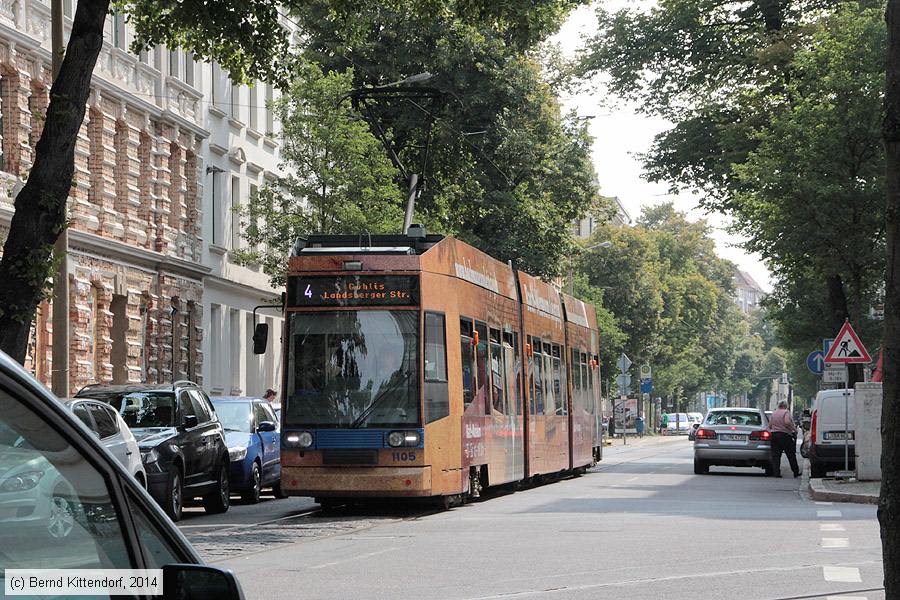 Stra&szlig;enbahn Leipzig - 1105
/ Bild: leipzig1105_bk1407280155.jpg