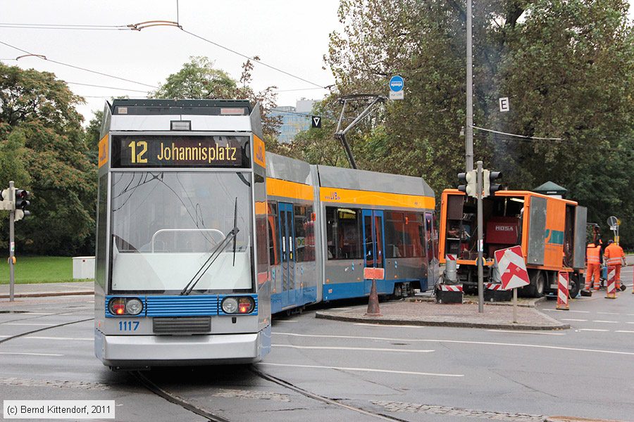Straßenbahn Leipzig - 1117
/ Bild: leipzig1117_bk1110100014.jpg Straßenbahn Leipzig - 1117
/ Bild: leipzig1117_bk1110100014.jpg