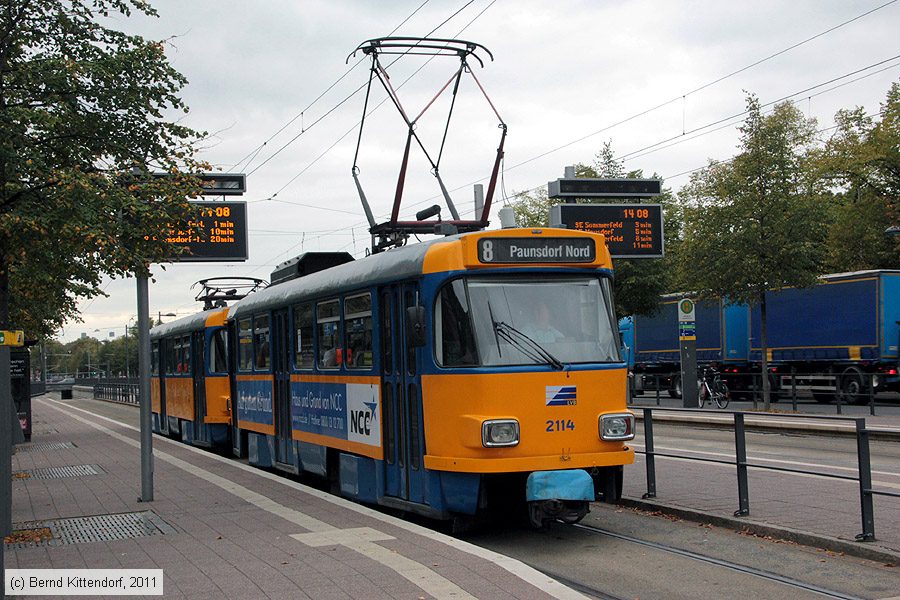 Straßenbahn Leipzig - 2114
/ Bild: leipzig2114_bk1110050271.jpg Straßenbahn Leipzig - 2114
/ Bild: leipzig2114_bk1110050271.jpg