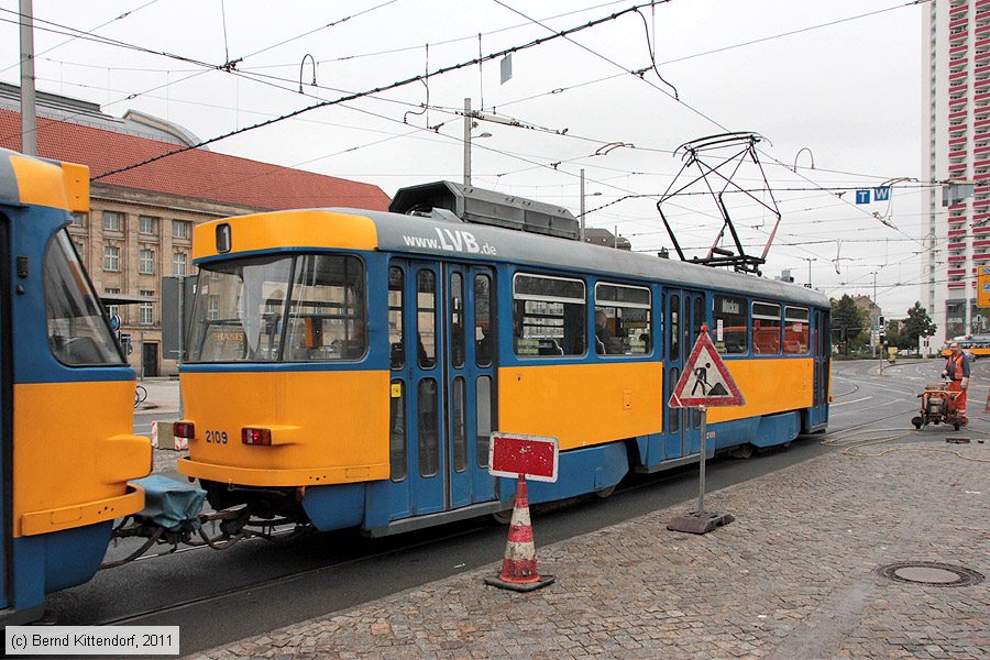 Straßenbahn Leipzig - 2109
/ Bild: leipzig2109_bk1110100011.jpg Straßenbahn Leipzig - 2109
/ Bild: leipzig2109_bk1110100011.jpg