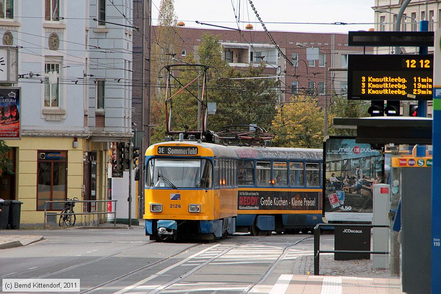 Straßenbahn Leipzig - 2126
/ Bild: leipzig2126_bk1110060071.jpg