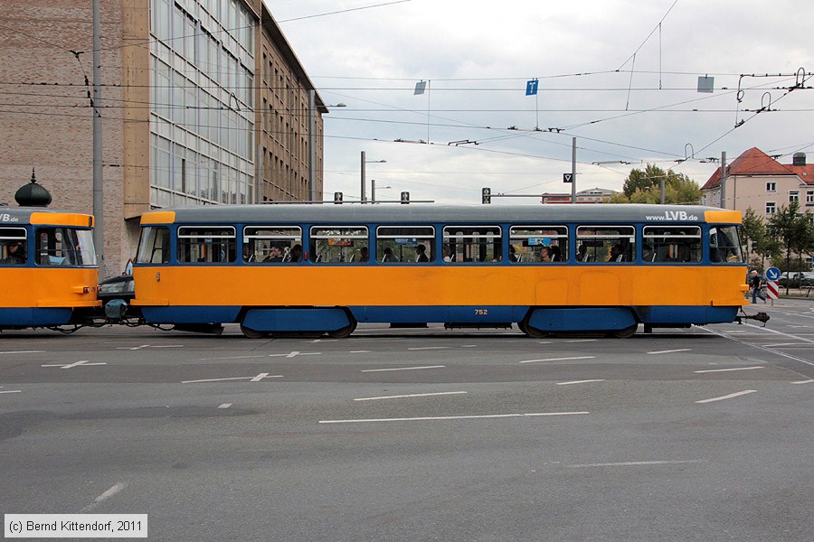 Straßenbahn Leipzig - 752
/ Bild: leipzig752_bk1110060127.jpg Straßenbahn Leipzig - 752
/ Bild: leipzig752_bk1110060127.jpg
