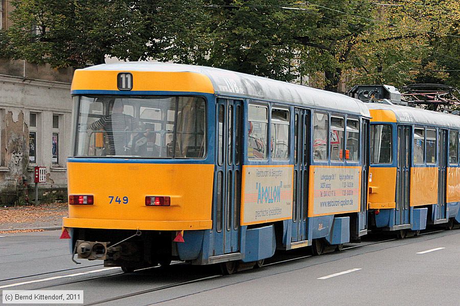 Straßenbahn Leipzig - 749
/ Bild: leipzig749_bk1110050147.jpg Straßenbahn Leipzig - 749
/ Bild: leipzig749_bk1110050147.jpg