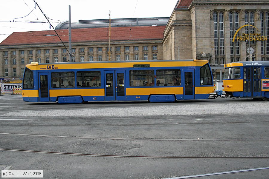 Straßenbahn Leipzig - 906
/ Bild: leipzig906_cw0605140311.jpg Straßenbahn Leipzig - 906
/ Bild: leipzig906_cw0605140311.jpg
