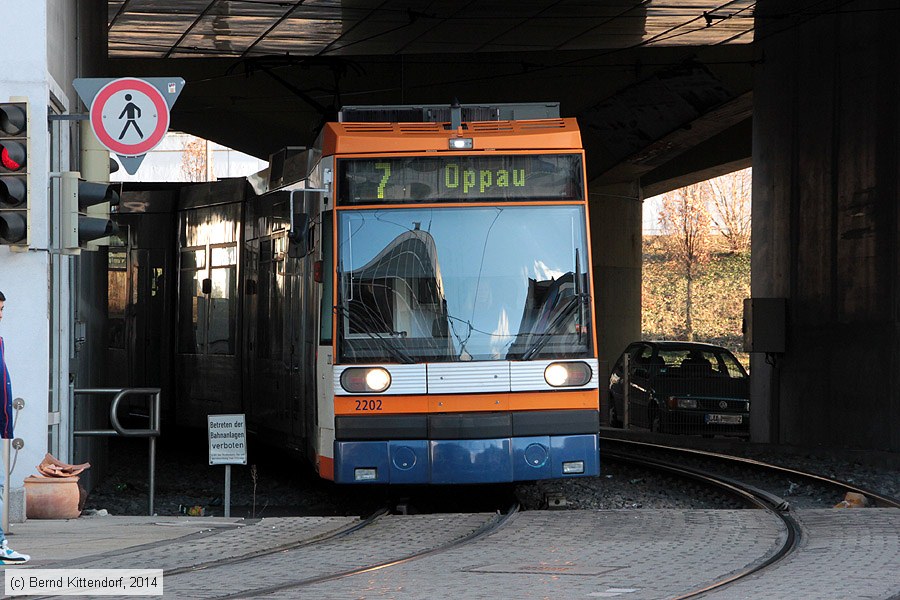 Straßenbahn Ludwigshafen - 2202
/ Bild: rnv2202_bk1402170028.jpg