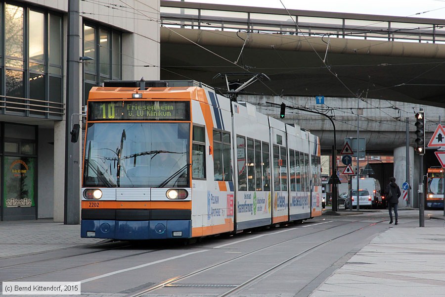 Straßenbahn Ludwigshafen - 2202
/ Bild: rnv2202_bk1512220003.jpg