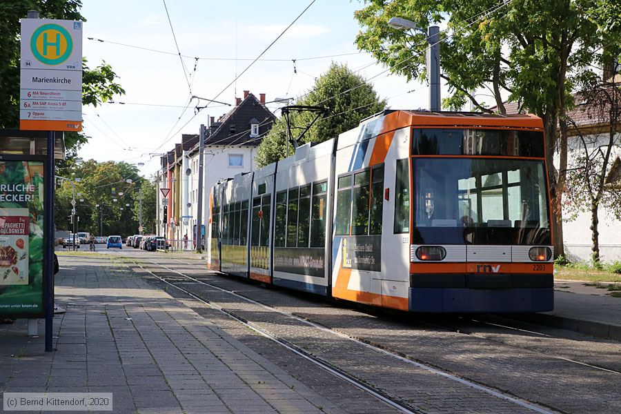 Stra&szlig;enbahn Ludwigshafen - 2203
/ Bild: rnv2203_bk2007230034.jpg