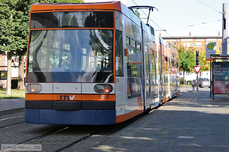 Stra&szlig;enbahn Ludwigshafen - 2203
/ Bild: rnv2203_bk2007230052.jpg