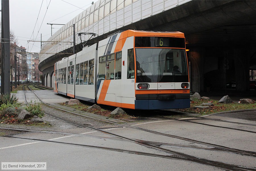 Straßenbahn Ludwigshafen - 2206
/ Bild: rnv2206_bk1712200014.jpg