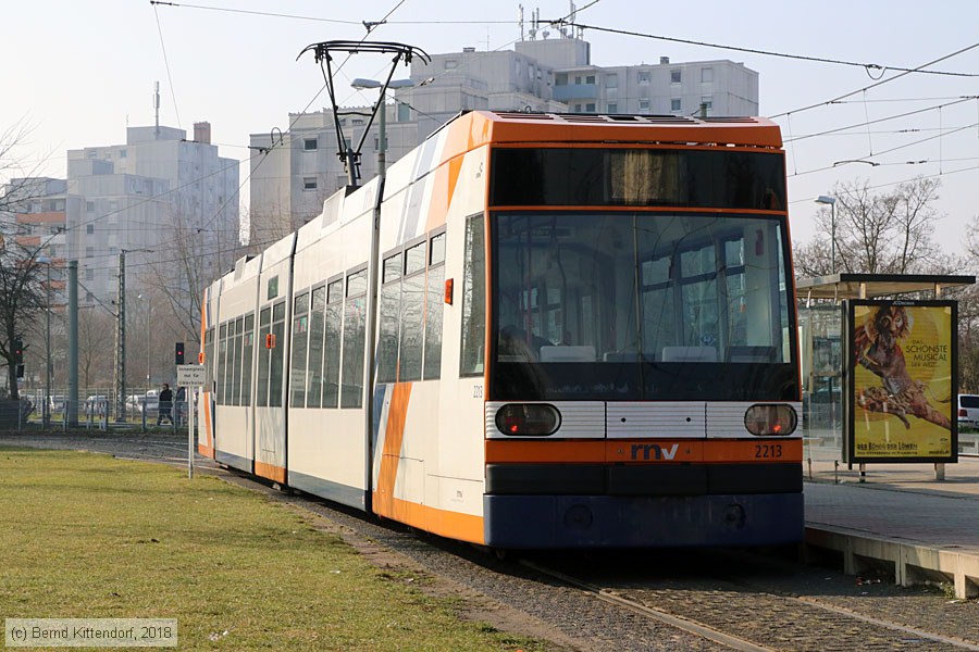 Stra&szlig;enbahn Ludwigshafen - 2213
/ Bild: rnv2213_bk1802180005.jpg