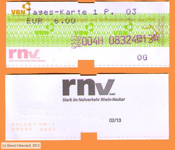 Ludwigshafen am Rhein - RNV - Fahrkarte
/ Bild: rnv_fk20130824t1p3.jpg