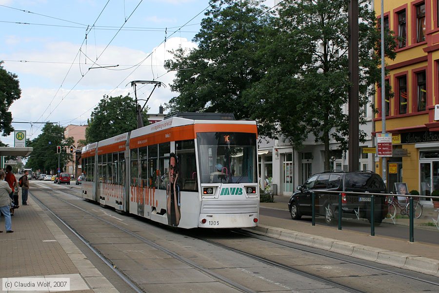 Stra&szlig;enbahn Magdeburg - 1305
/ Bild: magdeburg1305_cw0708030099.jpg