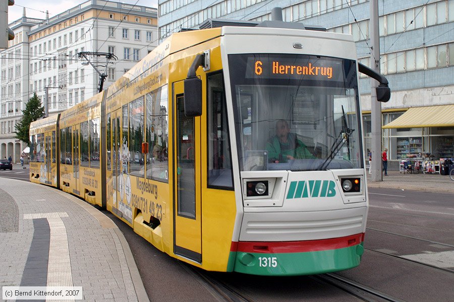 Stra&szlig;enbahn Magdeburg - 1315
/ Bild: magdeburg1315_bk0708030069.jpg