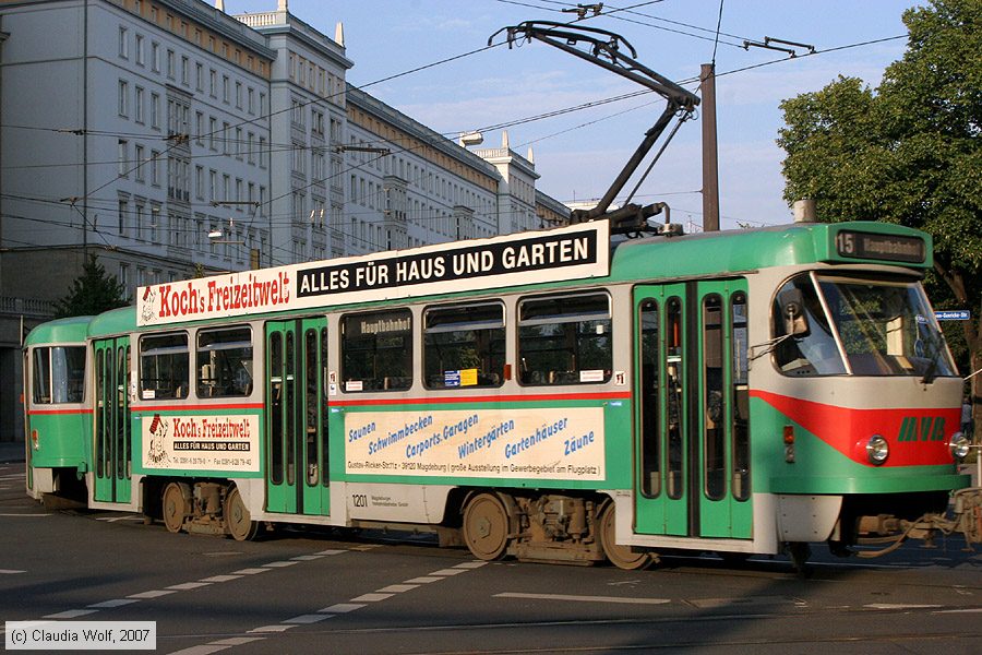 Straßenbahn Magdeburg - 1201
/ Bild: magdeburg1201_cw0708040127.jpg Straßenbahn Magdeburg - 1201
/ Bild: magdeburg1201_cw0708040127.jpg