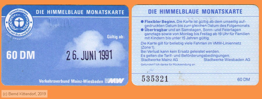 Verkehrsverbund Mainz-Wiesbaden - Fahrkarte
/ Bild: vmw_fk19910626hbm.jpg