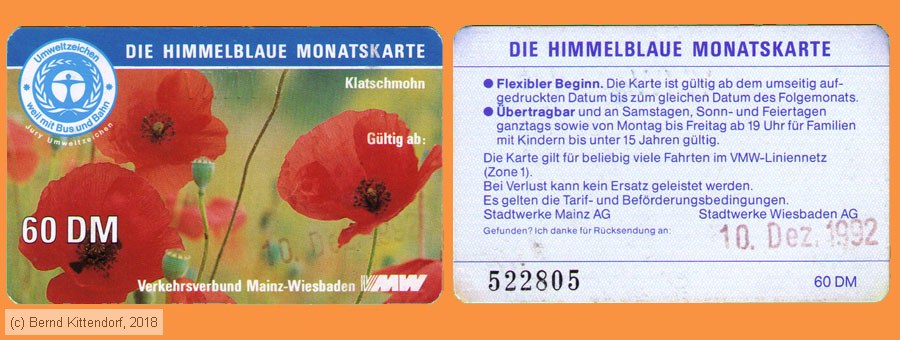 Verkehrsverbund Mainz-Wiesbaden - Fahrkarte
/ Bild: vmw_fk19921210hbm.jpg
