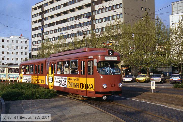 Straßenbahn Mannheim - 326
/ Bild: mvg326_ds071522.jpg