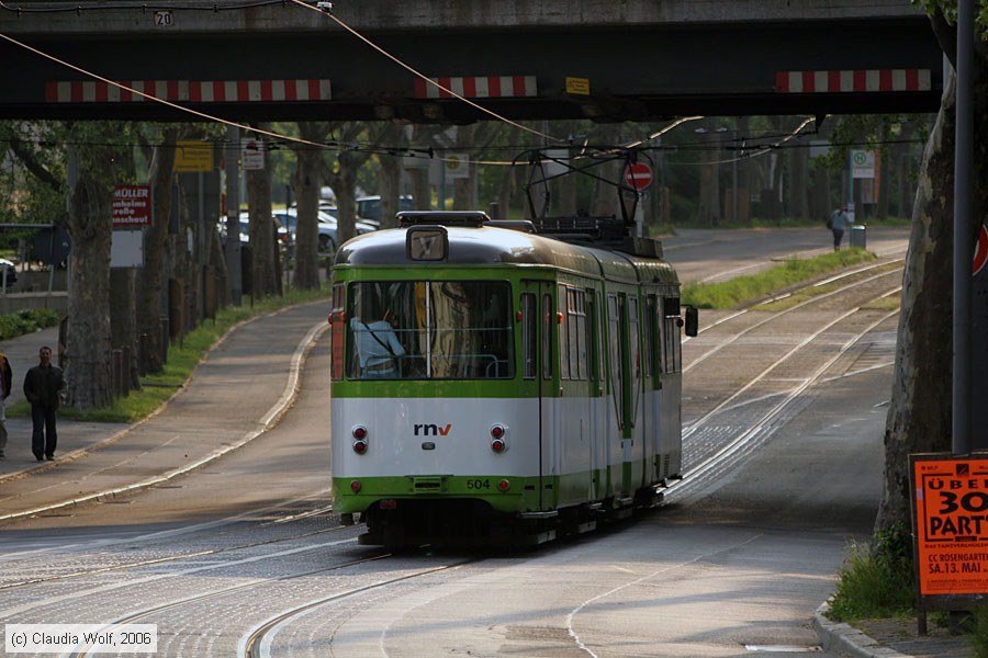 Straßenbahn Mannheim - 504
/ Bild: mvg504_cw0605090157.jpg