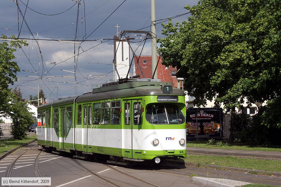 Straßenbahn Mannheim - 505
/ Bild: mvg505_bk0905040013.jpg