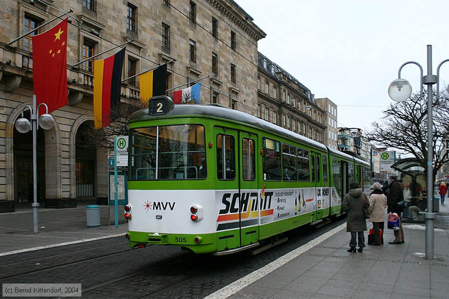 Straßenbahn Mannheim - 505
/ Bild: mvg505_e0002310.jpg Straßenbahn Mannheim - 505
/ Bild: mvg505_e0002310.jpg