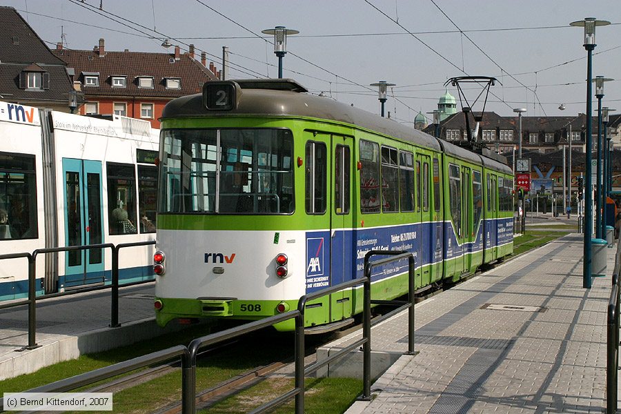 Stra&szlig;enbahn Mannheim - 508
/ Bild: mvg508_bk0704010055.jpg
