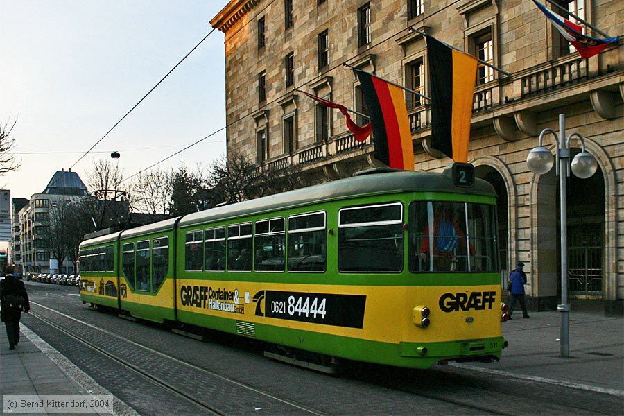 Straßenbahn Mannheim - 511
/ Bild: mvg511_e0002304.jpg