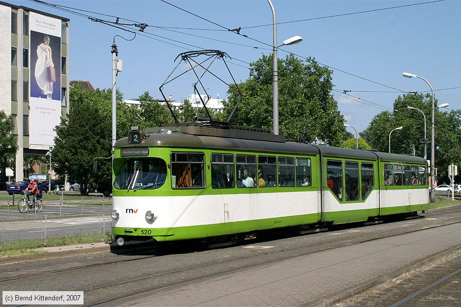 Straßenbahn Mannheim - 520
/ Bild: mvg520_bk0705180038.jpg