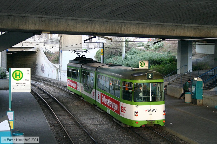 Straßenbahn Mannheim - 523
/ Bild: mvg523_e0002205.jpg