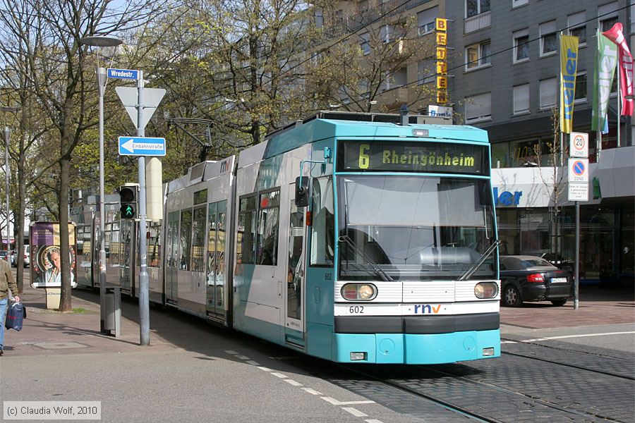 Straßenbahn Mannheim - 602
/ Bild: mvg602_cw1004090021.jpg